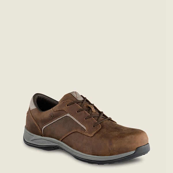 Red Wing Mens Comfortpro - Safety Toe - Oxford Brown - 6419QJSIU